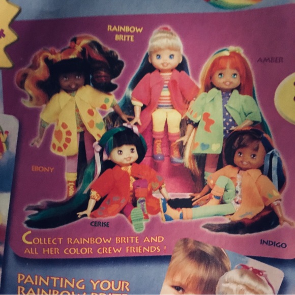 RAINBOW BRITE COLOR GLO DOLL Cerise 9” Sealed Pack! Up Up & Away - Picture 6 of 13